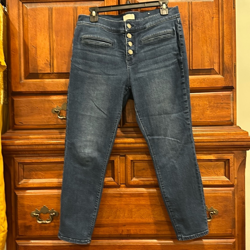 Loft Outlet Modern Skinny Blue Jean Size 12P 12 Petite
